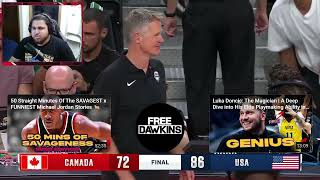 TEAM USA VS TEAM CANADA SHOWCASE GAME 2024 REACTION!!