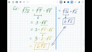 Simplify Radicals - Method 1