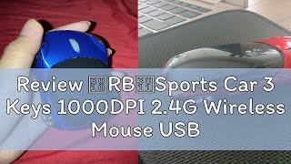 Review 【RB】Sports Car 3 Keys 1000DPI 2.4G Wireless Mouse USB Receiver for Laptop Computer