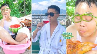 How The Rich Take a Vacation? || TikTok Funny Mukbang || Songsong and Ermao #Shorts