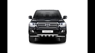 Toyota Land Cruiser 200.  Установка защиты переднего бампера