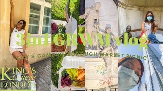 3in1 grwm vlog| *guy's campus, borough market, picnic*