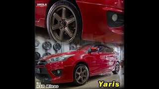 ACCELERA SPORT + VELG ORIGINAL HSR MINAS R17 DI MOBIL TOYOTA YARIS LELE