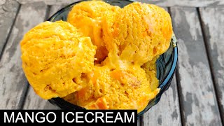 Mango Ice Cream Recipe from Scratch | Homemade Creamy Ice Cream Recipe