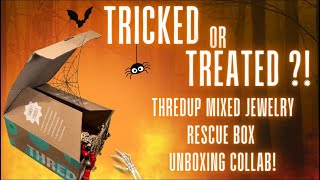 Tricked or Treated? ThredUP Mixed Jewelry Rescue Box Unboxing Collab!!