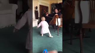 Adorable baby girl responding to Beethoven #beethoven #pianomusic #piano