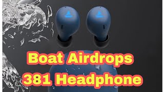 Boat Airdrops 381 headphone| Bluetooth