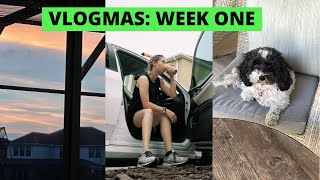 VLOGMAS WEEK 1- CHOCOLATE ADVENT CALENDAR, GETTING GROCERIES, FRIEND’S BDAY DINNER