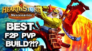 BEST Free to Play PVP Synergy Team for HIGH RATING! HEARTHSTONE MERCENARIES