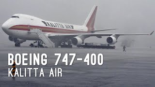 Kalitta Air Boeing 747-400F Unloads Cargo