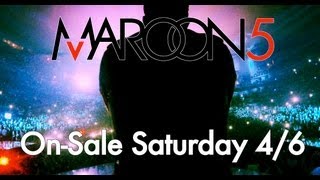 Maroon 5 - Tickets On-Sale Now!