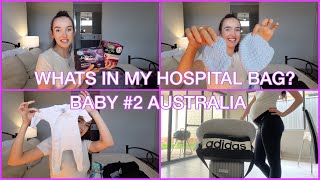 WHATS IN MY HOSPITAL BAG? | BABY NUMBER 2 | AUSTRALIA