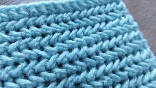 Herringbone single crochet stitch / How to crochet