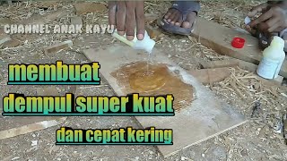 Cara membuat dempul super kuat dan cepat kering