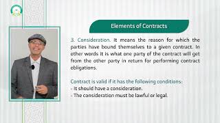 المحاضرة (7) قانون العقود Law of Contracts - تقديم: د. عصام حسن المزجاجي