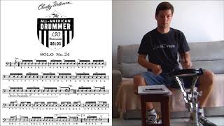 Solo Nº24 - Charley Wilcoxon - The All-American Drummer - 150 Rudimental Solos