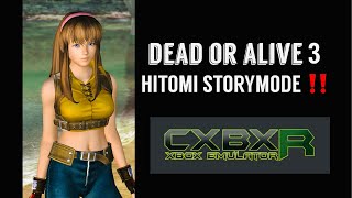 DOA3 CXBXR || HITOMI STORYMODE Hard 2024!! 🍂