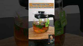 Mango Iced Tea. Best Mango Iced Tea Recipe- Easy Do it yourself Summer Drink. Hydrating& Delicious.