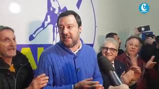 Matteo Salvini inaugura sede Lega Crotone