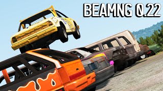 BeamNG Update 0.22 Derby Car Showdown! | Wendover, LeGran Wagon, All Derby Cars