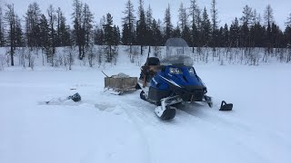 НА рыбалку на Арктик Кете , весенний солнечный лес, продолжаю осваивать жерлицы ! Крупный окунь! 4