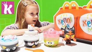 Игрушки Хэппи Мил Покемоны и Хелло Китти в МакДональдс Pokemon & Hello Kitty Happy Meal McDonalds