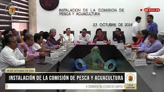 Transmisión en Vivo. Instalación de la Comisión de Pesca y Acuacultura. 23 de Octubre de 2024