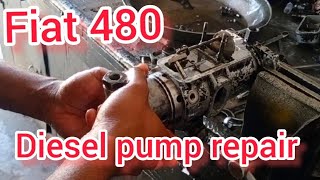 How to Fiat 480 tractor diesel pump repair diesel pump 480 Fiat tractor repair