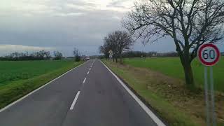 Driving in Slovakia, route 75, Tekovske Luzany - Caka