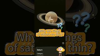 Why are rings of Saturn so thin？#space