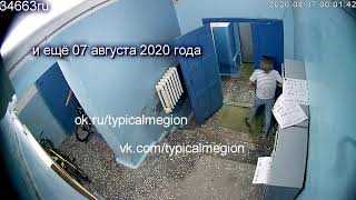 Срывает предвыборную листовку в Мегионе 2020(2)