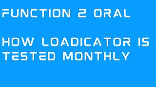 Loadicator, what is loadicator and how loadicator is tested, loading computer, mmd oral , Function 2