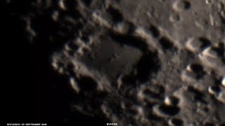 Explorando la Luna con telescopio #12) Gibosa creciente [07/09/2019]