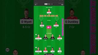 EN W vs NZ W 5th T20 Dream11 Team Today Match | England Women vs New Zealand Women #shorts #dream11