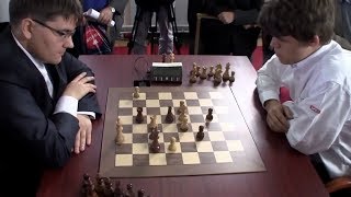 BEAUTIFUL COMBO ROOK AND KNIGHT ENDGAME!!! Magnus Carlsen Vs Evgeny Tomashevsky - Blitz Chess 2012