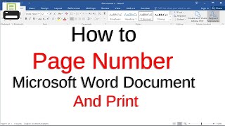 How to Page Number Word Document & Print | Remove 1st Page Number First Page | Add Roman Numerals