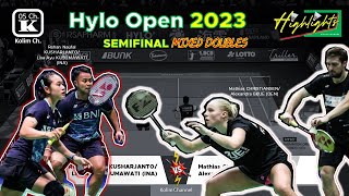 Rehan KUSHARJANTO/Lisa KUSUMAWATI (INA) vs Mathias CHRISTIANSEN/Alexandra BØJE (DEN) | SF HyloOpen23