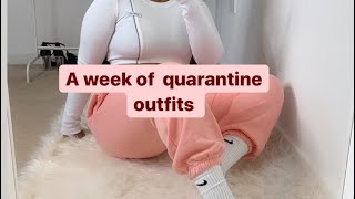 WHAT I WORE IN A WEEK | QUARANTINE AND CHILL OUTFITS