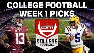 College Football Week 1 Picks & Predictions