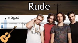 Rude - Guitar Solo Tab Easy