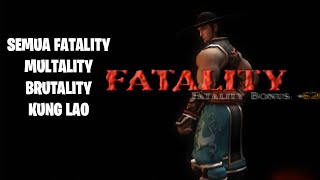 Semua Fatality, Multality dan Brutality KUNG LAO - Mortal Kombat Shaolin Monks PS2