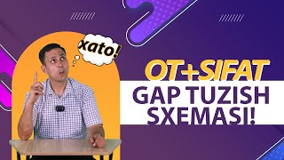 GAP TUZILISH SXEMASI! || OT va SIFAT ||BEHATO GAP TUZING!