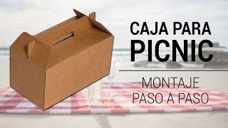 CAJA MALETÍN PARA PICNIC 240 X 132 X 125 MM