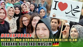 DI LUAR NALAR!! NONIS JERMAN CERDAS BERBONDONG-BONDONG MASUK ISLAM, TERBARU 4000 WARGA JADI MUALAF