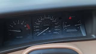 1995 Lincoln Mark VIII dashboard startup (10-2)