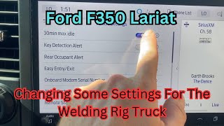 Changing Some Settings For The Welding Rig Truck - Ford F350 Lariat