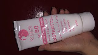 Sy glow instant whitening lotion ❤️