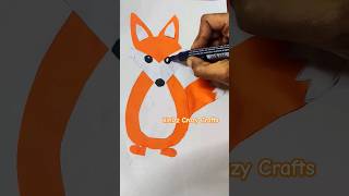 paper craft fox#papercraft  #easypapercraft #simplecraft #diy #viral