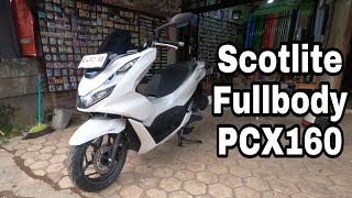 Scotlite transparan fullbody PCX 160 white (purwokerto)