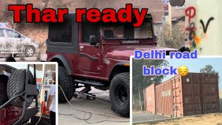 33/12.50/r15 tyre pava ta Thar ch | Delhi de raste hr side toh Block krte 🙏| window Tint fr ReHgi